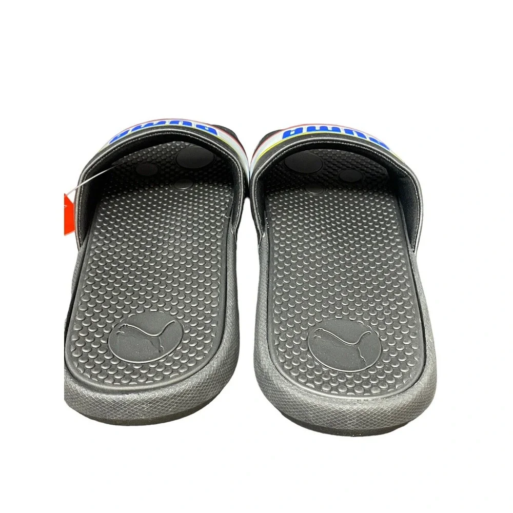Puma Size 4 Junior Cool Cat Sport Retro BX JR Slide Sandals Black 382478-03 Kids